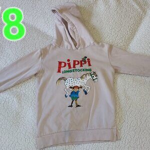 Pippi Long Stocking Hoody Size 6-8
